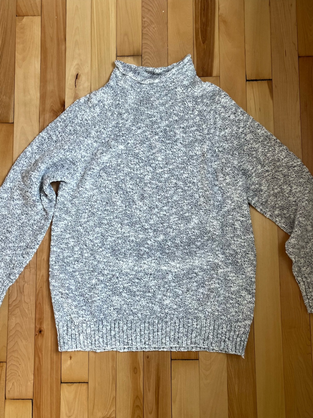NWT LL Bean Cotton Ragg Funnelneck